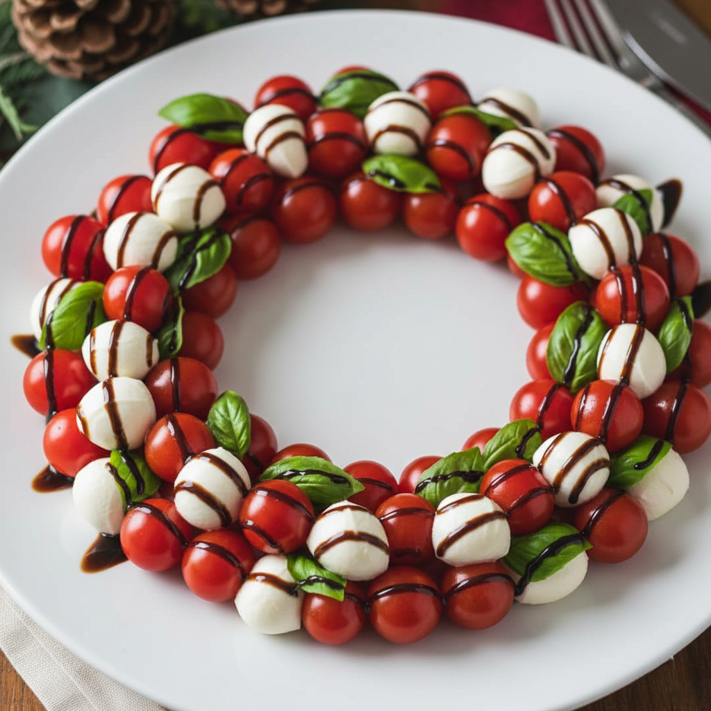 The Ultimate Festive Caprese Wreath: An Edible Holiday Masterpiece