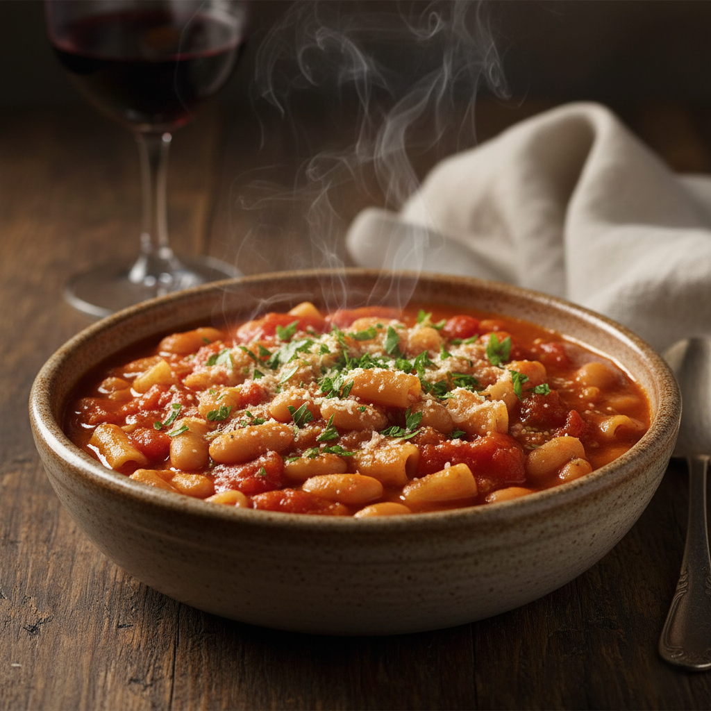 A High-Protein Italian Rustic Pasta e Fagioli