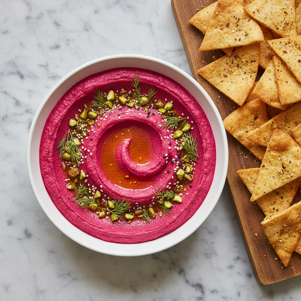 Lets Make Roasted Beet Hummus